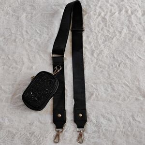 New Madden NYC Crossbody Strap With Rhinestone Pouch